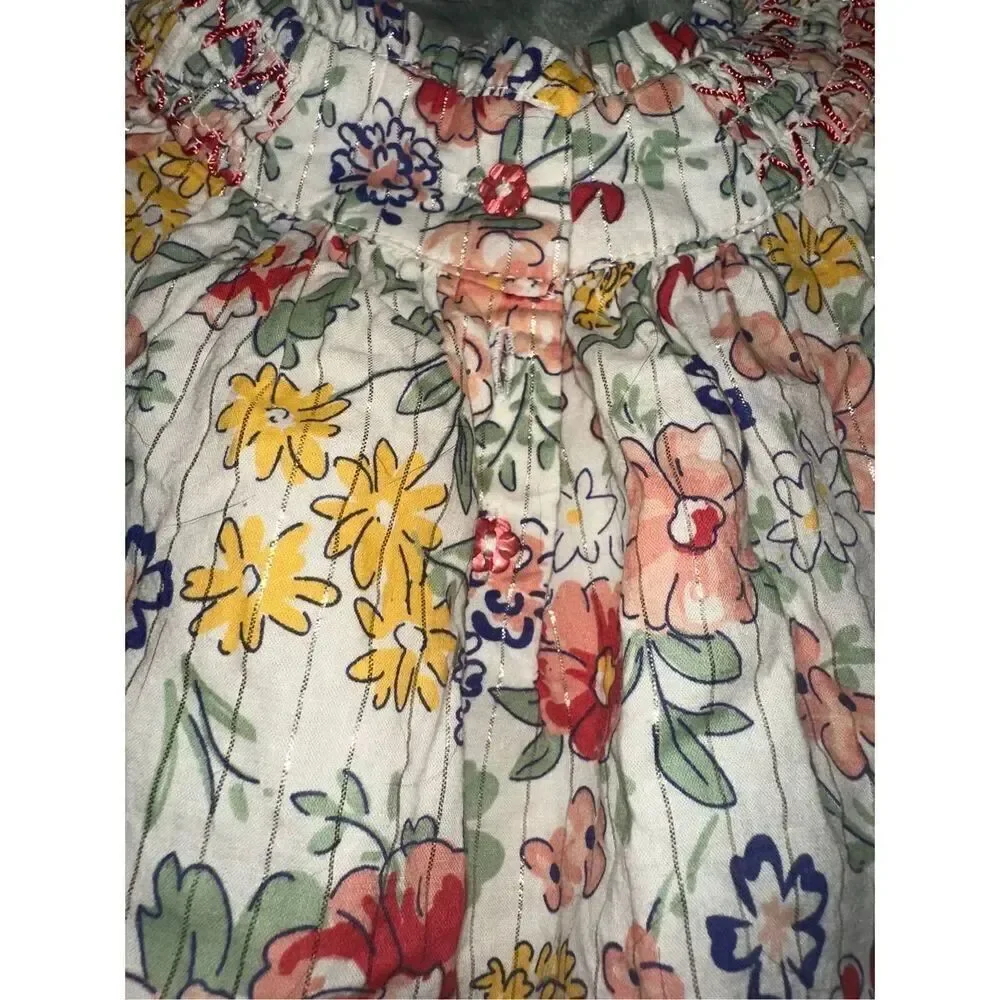 Sincerely Jules Girl dress with under pants bloomers floral infant 6-9 months
